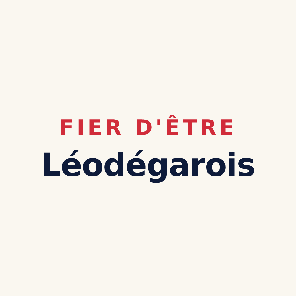 Tasse « Fier d'être Léodégarois » — design pour Saint-Léger-de-Fougeret