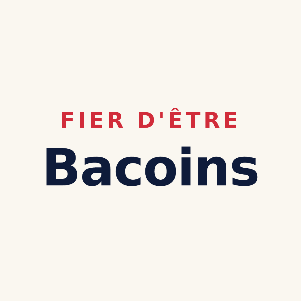 Tasse « Fier d'être Bacoins » — design pour Saint-Léger-sous-Brienne