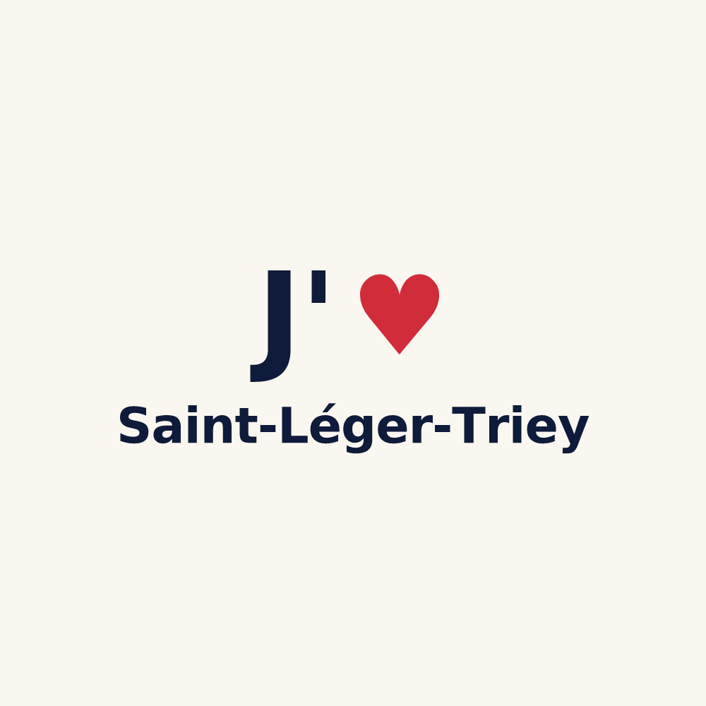 Tasse personnalisée Saint-Léger-Triey — design J'aime Saint-Léger-Triey