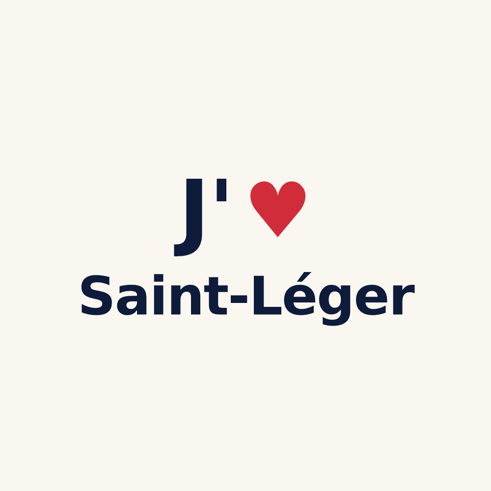 Tasse personnalisée Saint-Léger — design J'aime Saint-Léger