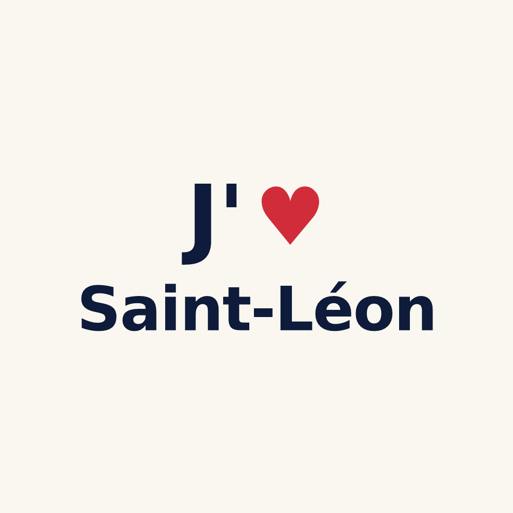 Tasse personnalisée Saint-Léon — design J'aime Saint-Léon
