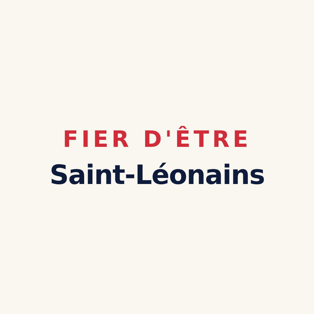 Tasse « Fier d'être Saint-Léonains » — design pour Saint-Léon