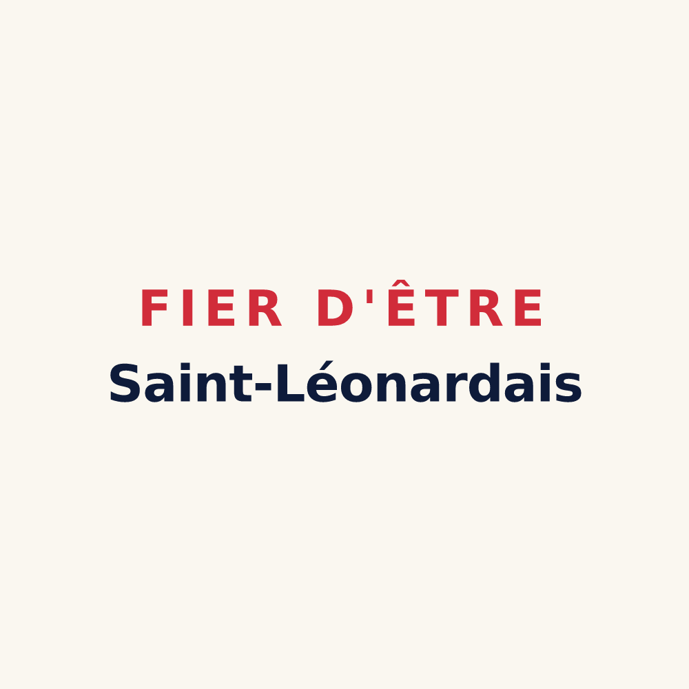 Tasse « Fier d'être Saint-Léonardais » — design pour Saint-Léonard-des-Bois