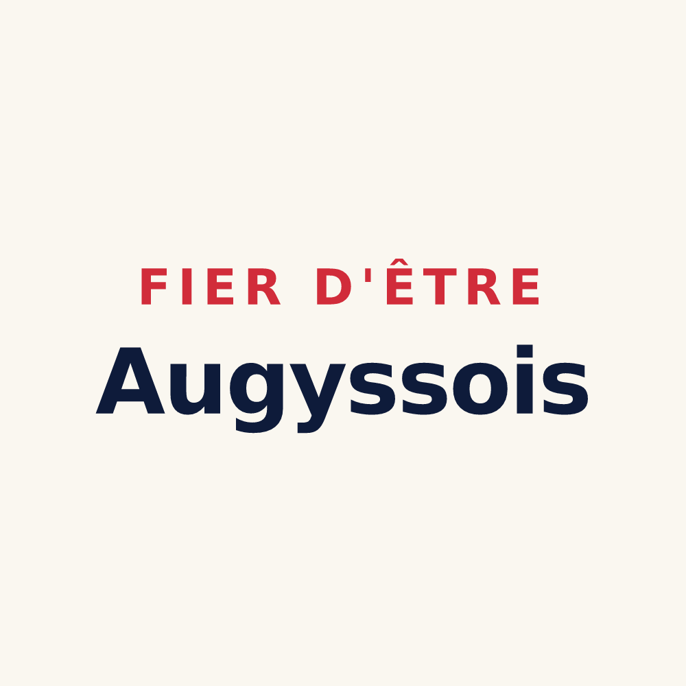 Tasse « Fier d'être Augyssois » — design pour Saint-Léopardin-d'Augy
