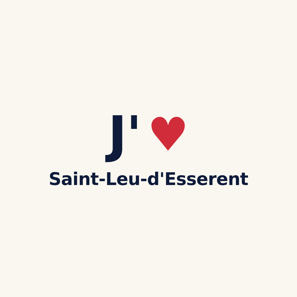 Tasse personnalisée Saint-Leu-d'Esserent — design J'aime Saint-Leu-d'Esserent