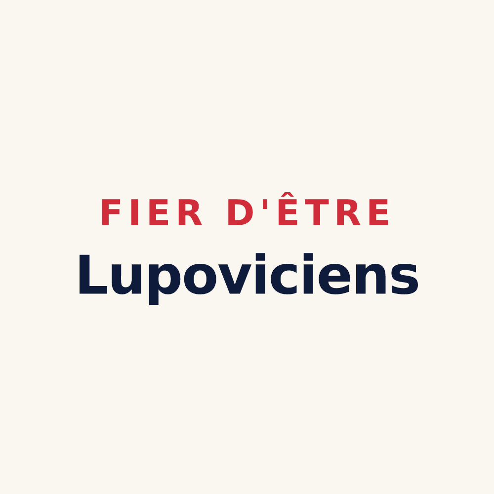 Tasse « Fier d'être Lupoviciens » — design pour Saint-Leu-d'Esserent