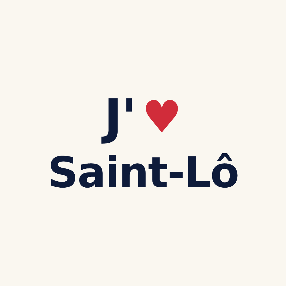 Tasse personnalisée Saint-Lô — design J'aime Saint-Lô
