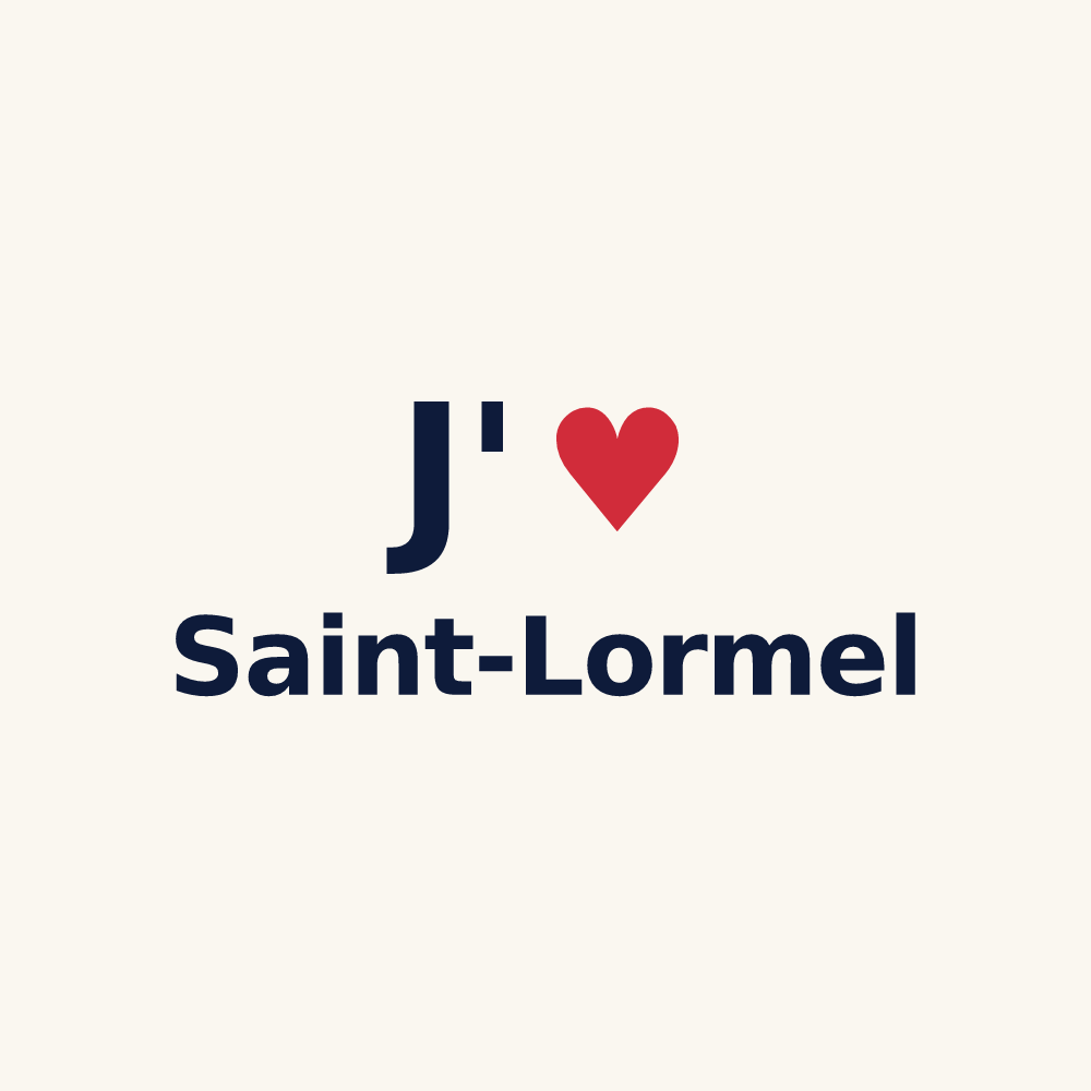 Tasse personnalisée Saint-Lormel — design J'aime Saint-Lormel