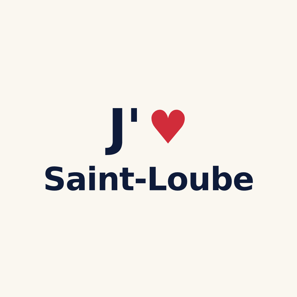 Tasse personnalisée Saint-Loube — design J'aime Saint-Loube
