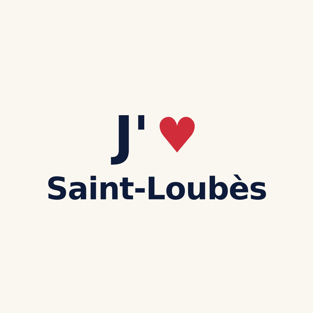 Tasse personnalisée Saint-Loubès — design J'aime Saint-Loubès