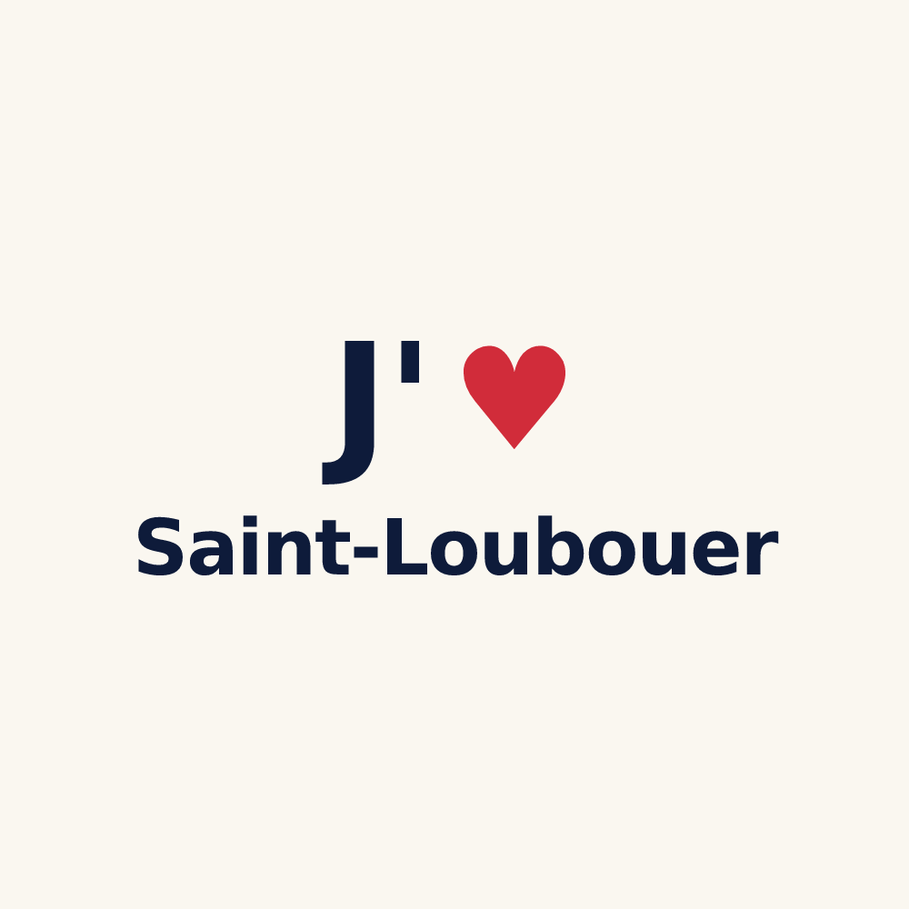 Tasse personnalisée Saint-Loubouer — design J'aime Saint-Loubouer