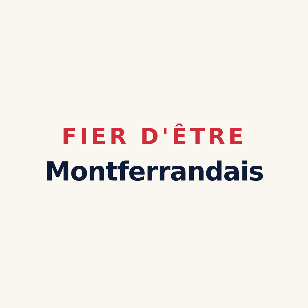 Tasse « Fier d'être Montferrandais » — design pour Saint-Louis-de-Montferrand