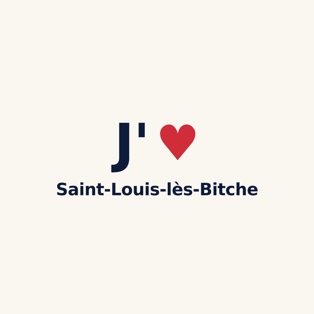 Tasse personnalisée Saint-Louis-lès-Bitche — design J'aime Saint-Louis-lès-Bitche