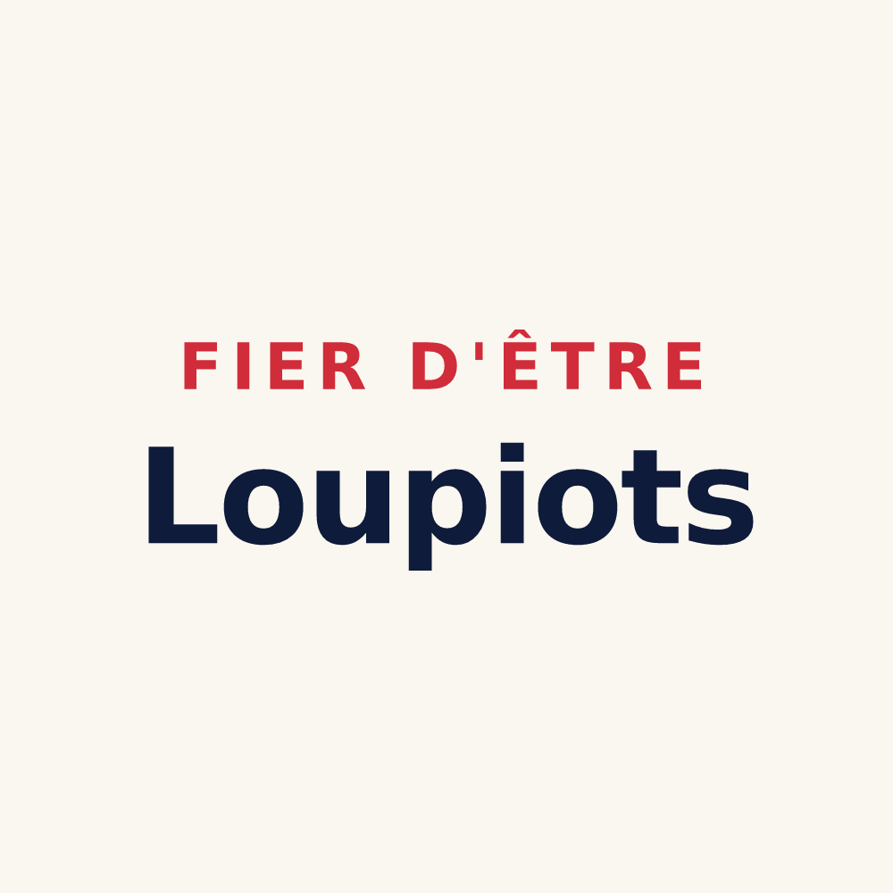 Tasse « Fier d'être Loupiots » — design pour Saint-Loup