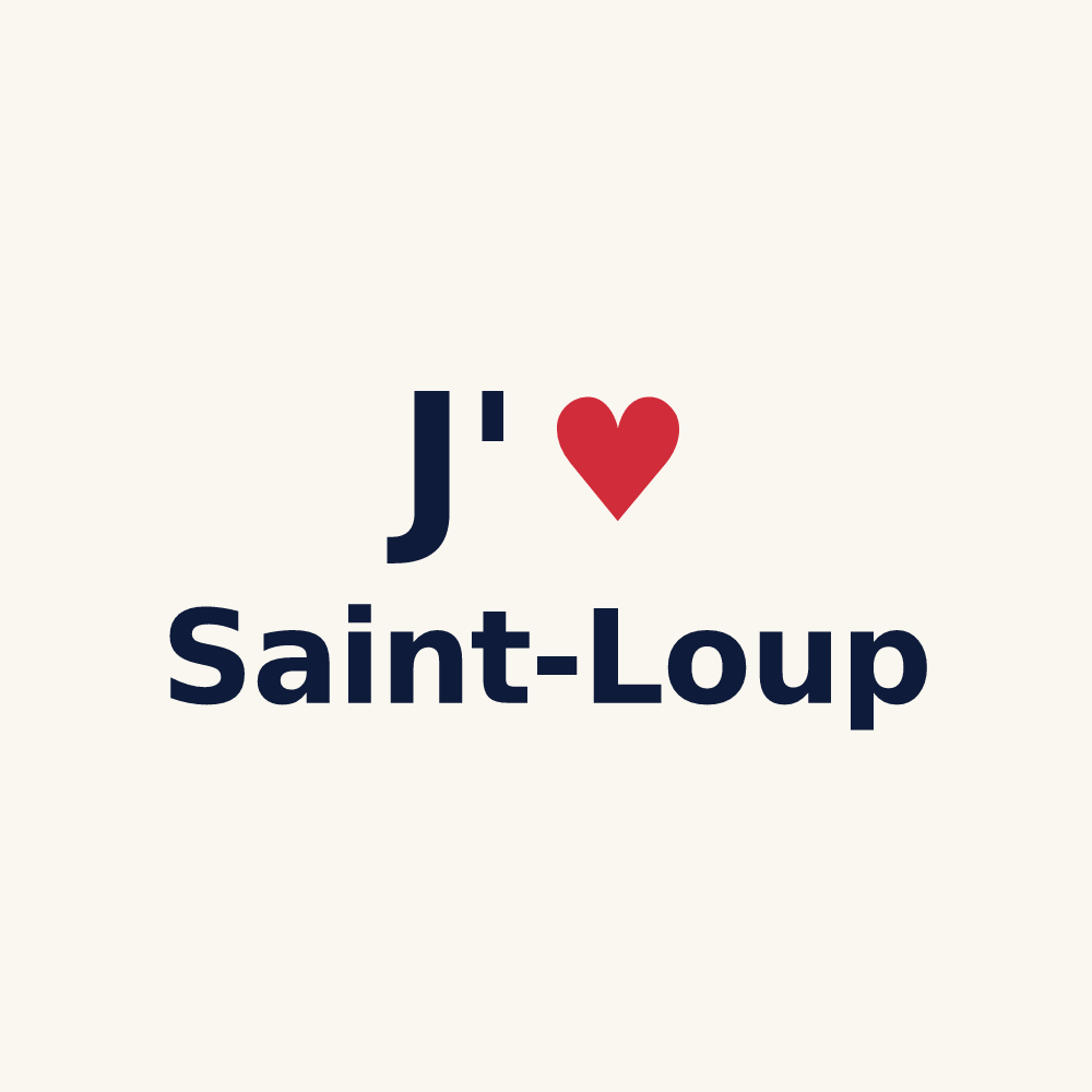 Tasse personnalisée Saint-Loup — design J'aime Saint-Loup