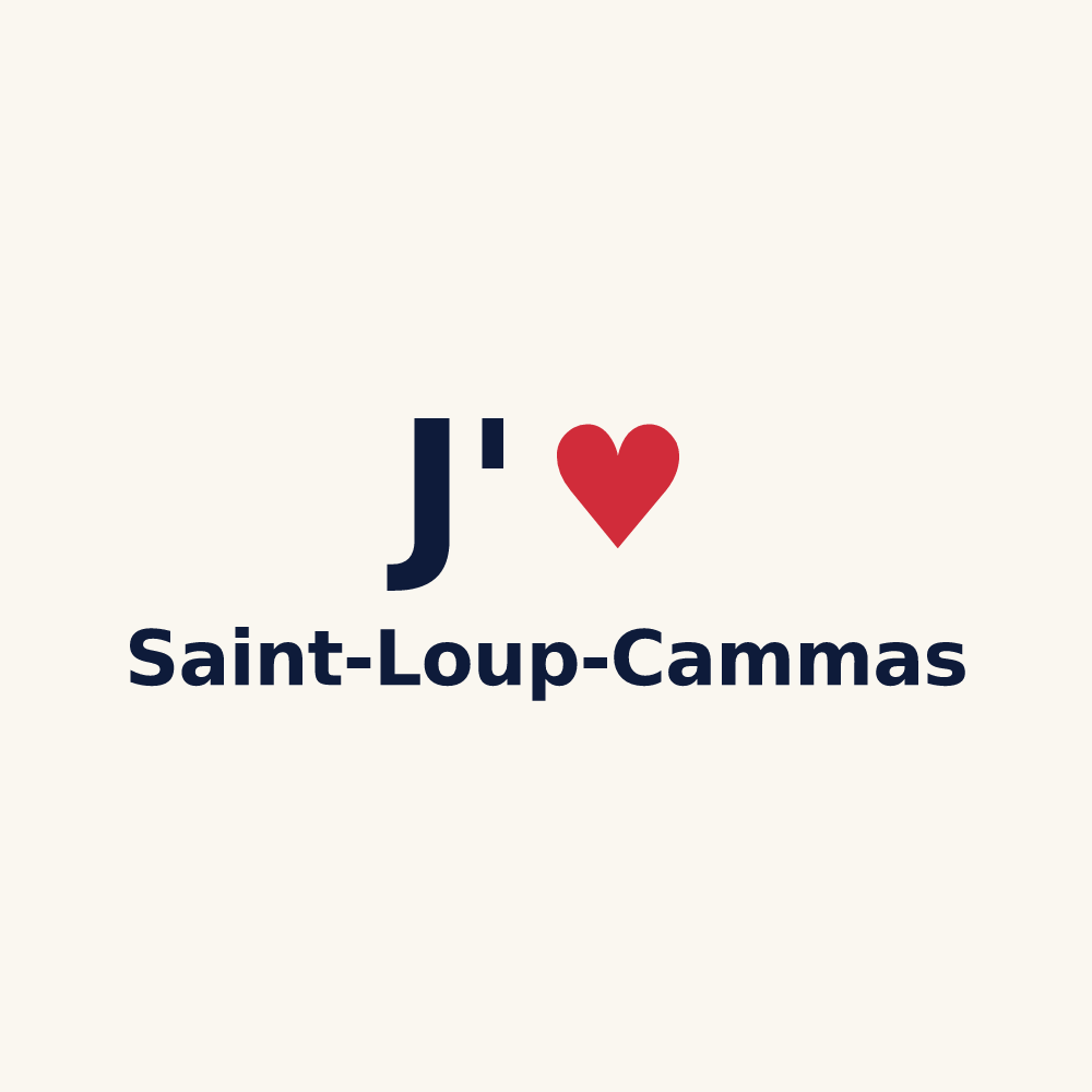 Tasse personnalisée Saint-Loup-Cammas — design J'aime Saint-Loup-Cammas