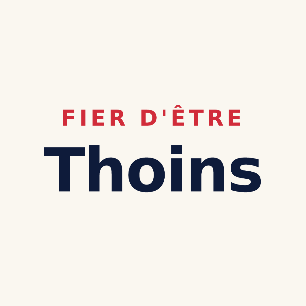 Tasse « Fier d'être Thoins » — design pour Saint-Loup-en-Champagne