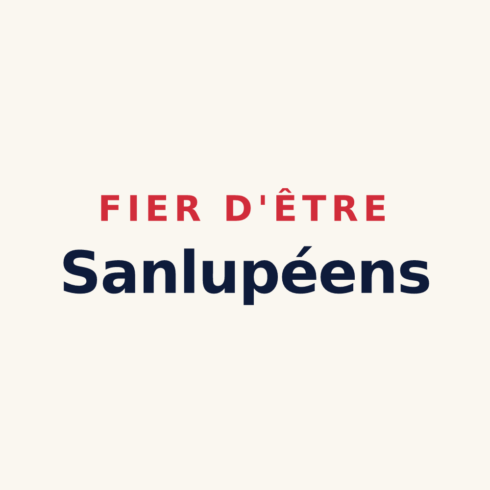 Tasse « Fier d'être Sanlupéens » — design pour Saint-Loup-Géanges