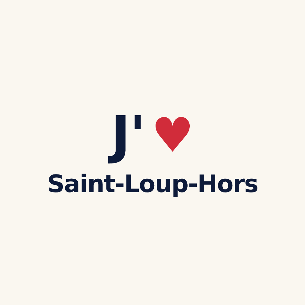 Tasse personnalisée Saint-Loup-Hors — design J'aime Saint-Loup-Hors