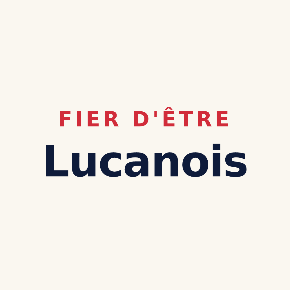 Tasse « Fier d'être Lucanois » — design pour Saint-Lucien