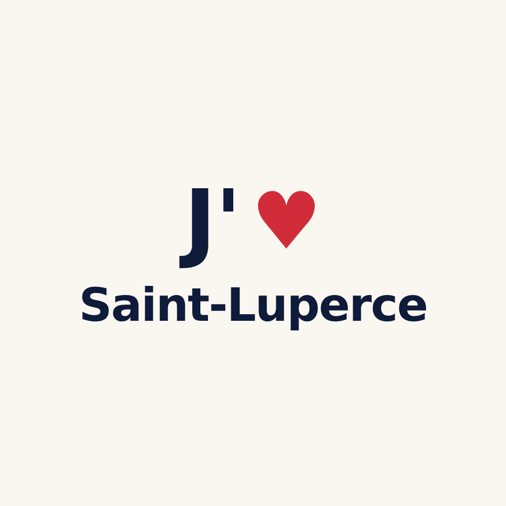 Tasse personnalisée Saint-Luperce — design J'aime Saint-Luperce