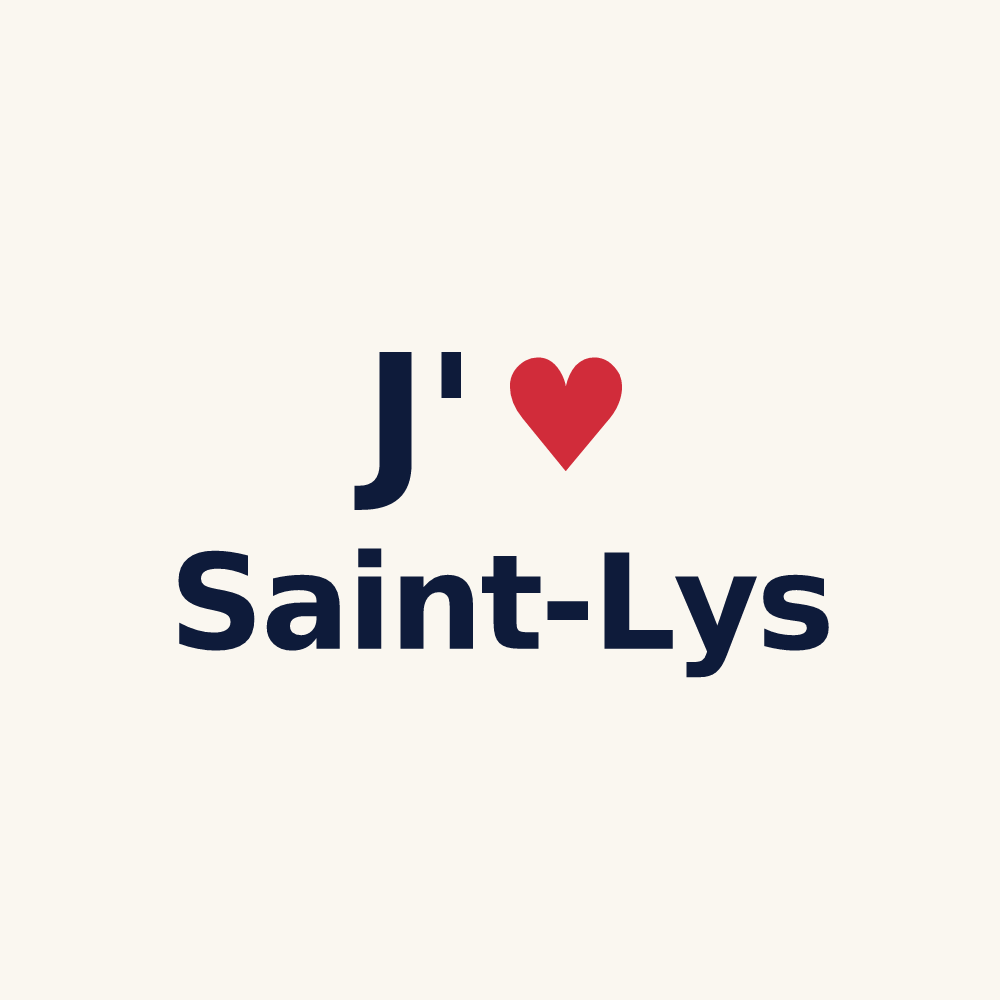 Tasse personnalisée Saint-Lys — design J'aime Saint-Lys