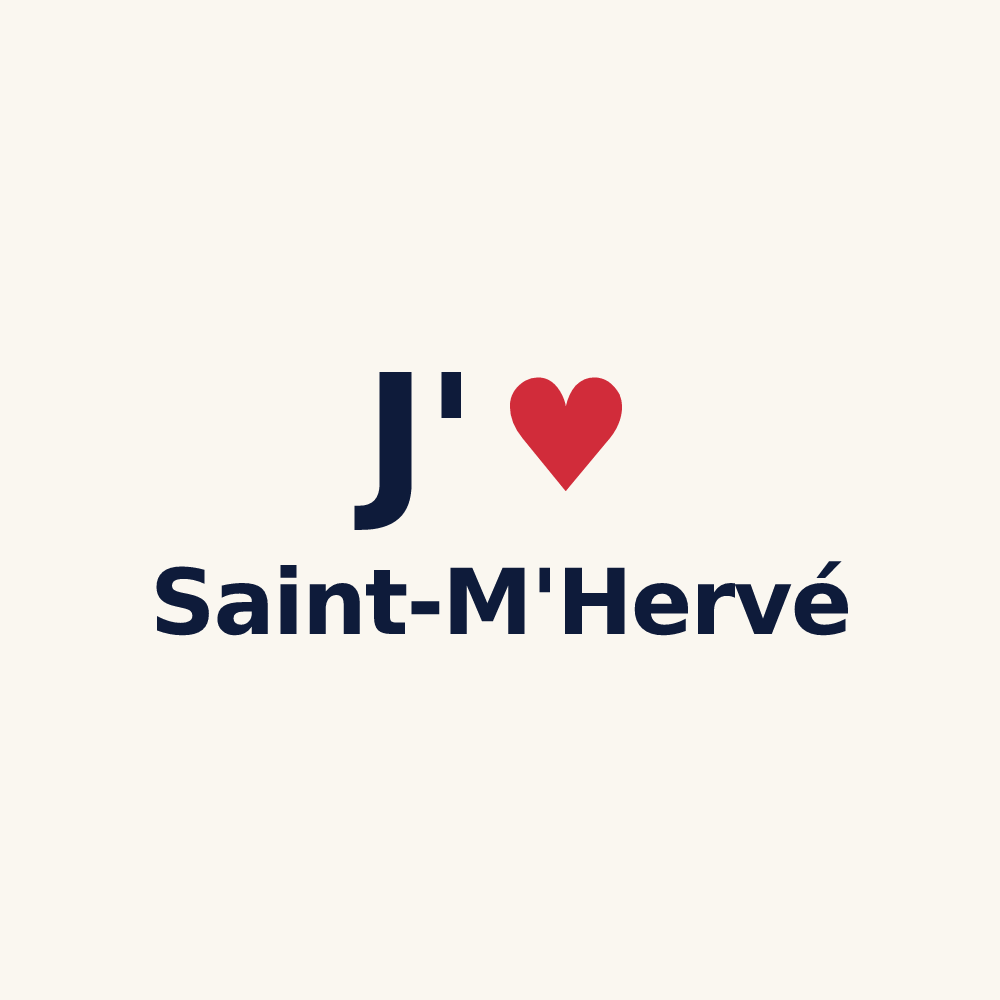 Tasse personnalisée Saint-M'Hervé — design J'aime Saint-M'Hervé
