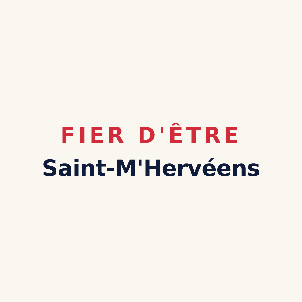 Tasse « Fier d'être Saint-M'Hervéens » — design pour Saint-M'Hervé