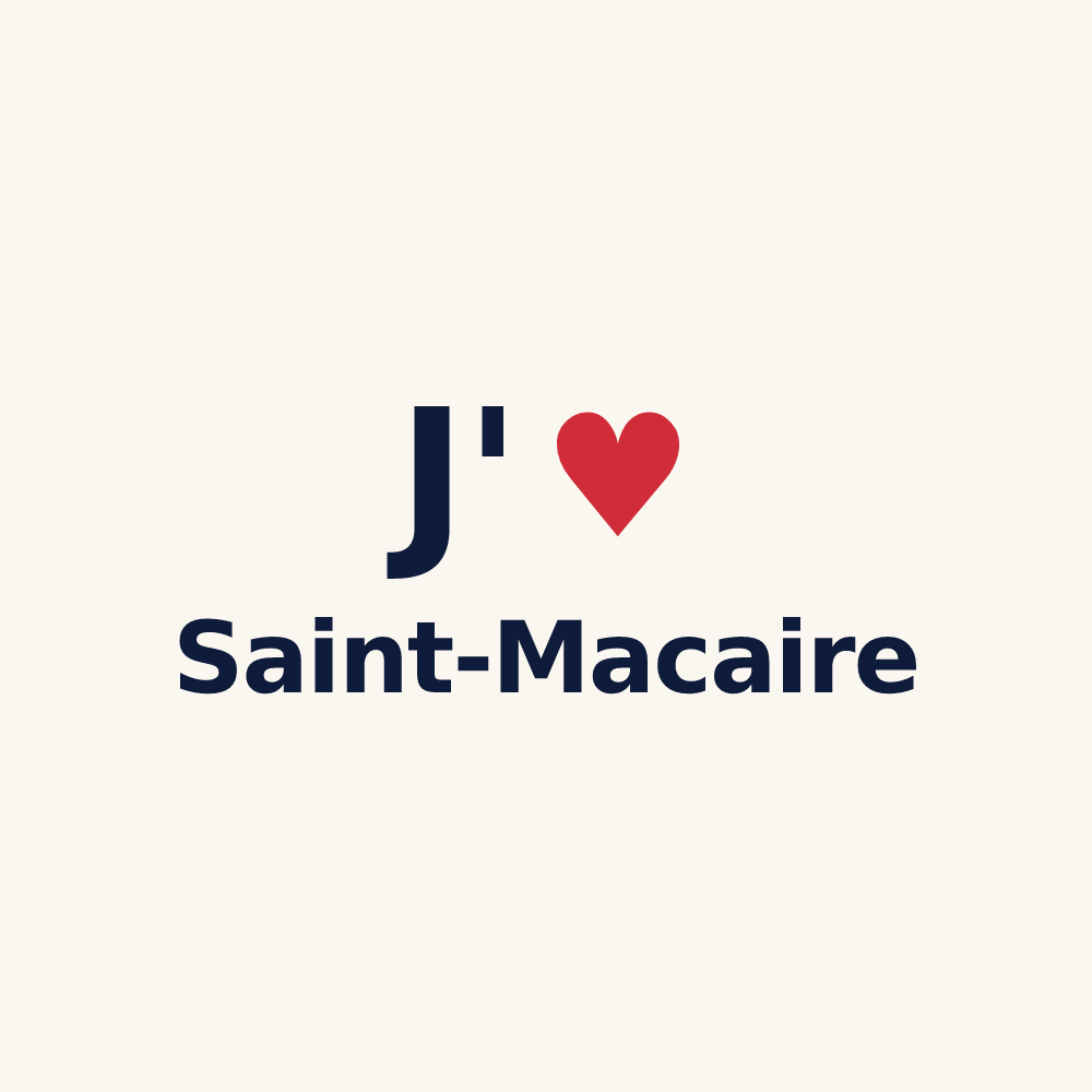 Tasse personnalisée Saint-Macaire — design J'aime Saint-Macaire