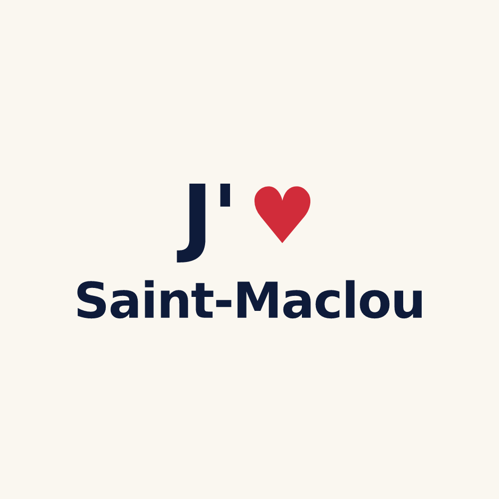 Tasse personnalisée Saint-Maclou — design J'aime Saint-Maclou