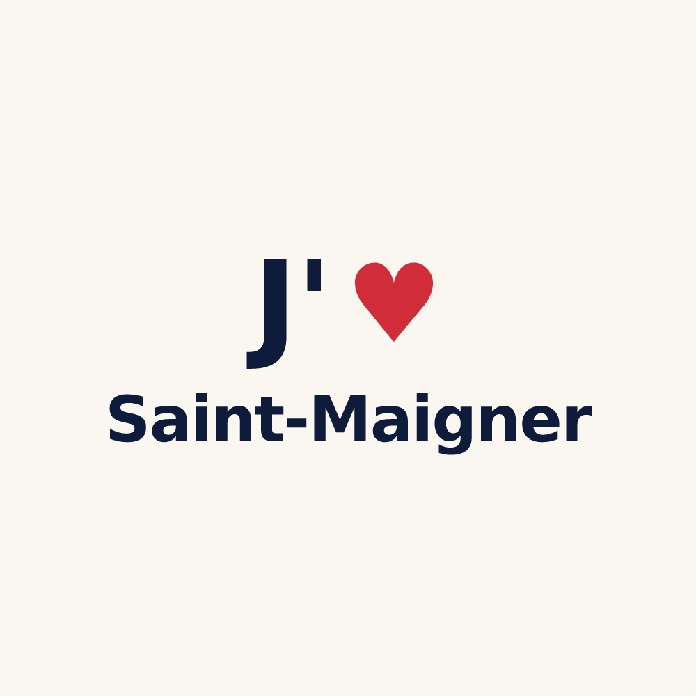 Tasse personnalisée Saint-Maigner — design J'aime Saint-Maigner