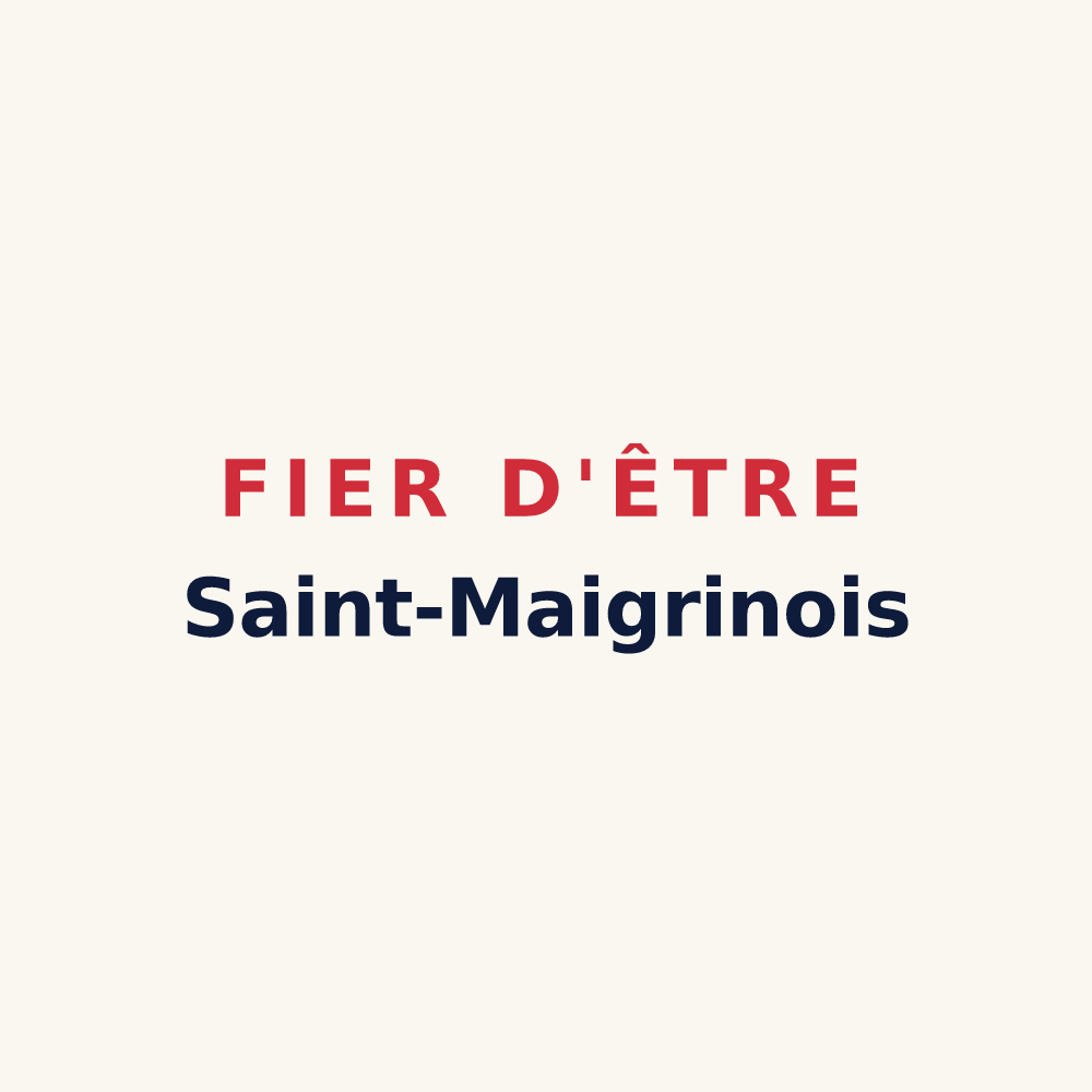Tasse « Fier d'être Saint-Maigrinois » — design pour Saint-Maigrin