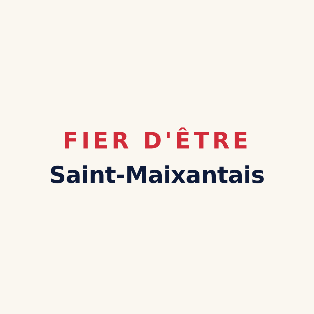 Tasse « Fier d'être Saint-Maixantais » — design pour Saint-Maixant
