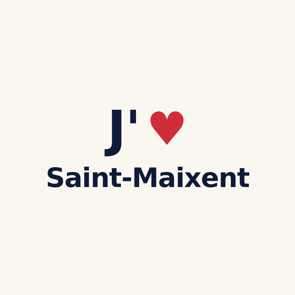 Tasse personnalisée Saint-Maixent — design J'aime Saint-Maixent