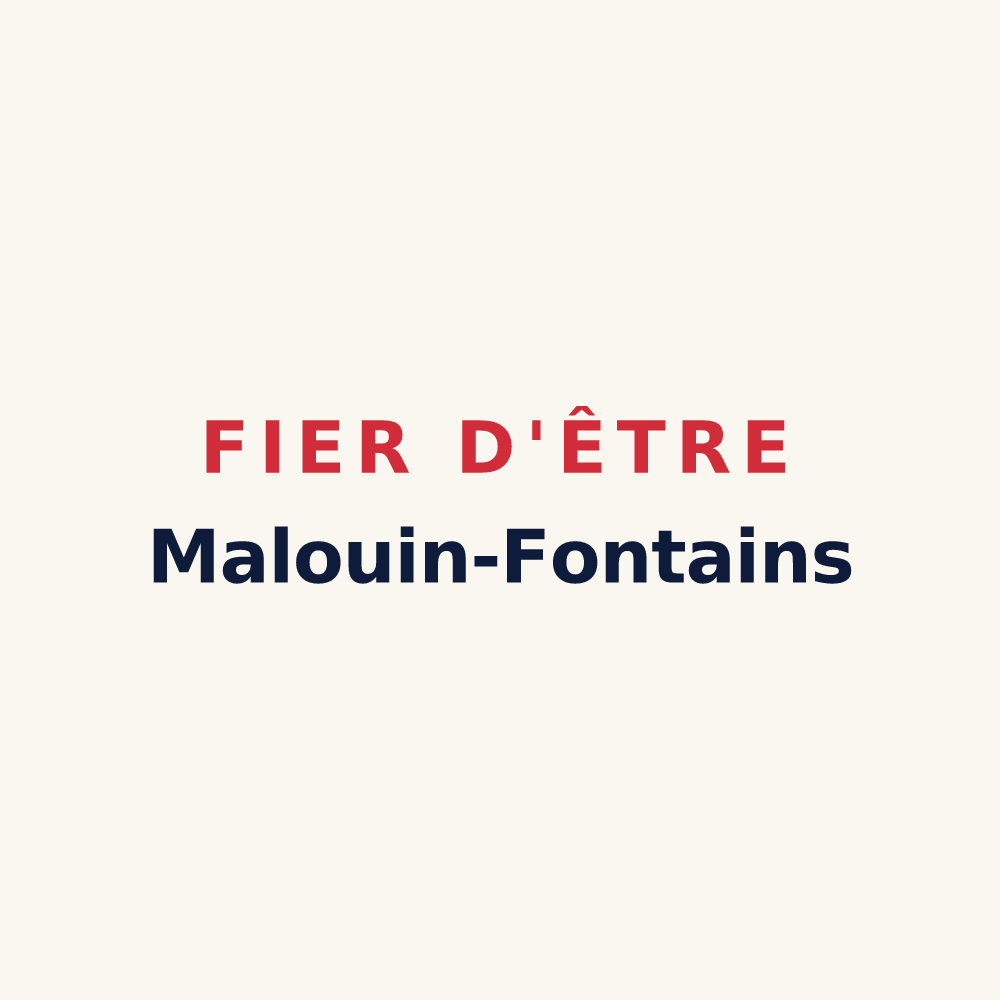Tasse « Fier d'être Malouin-Fontains » — design pour Saint-Malo-des-Trois-Fontaines