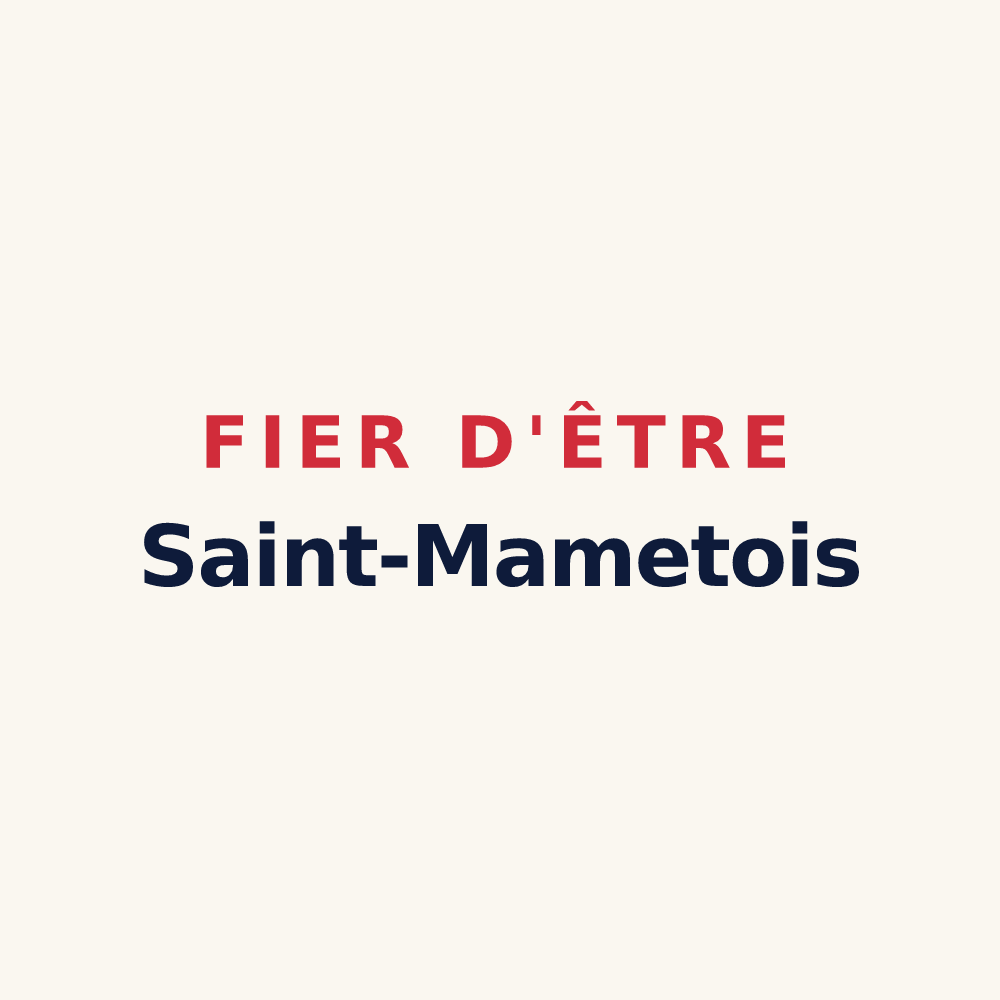 Tasse « Fier d'être Saint-Mametois » — design pour Saint-Mamet
