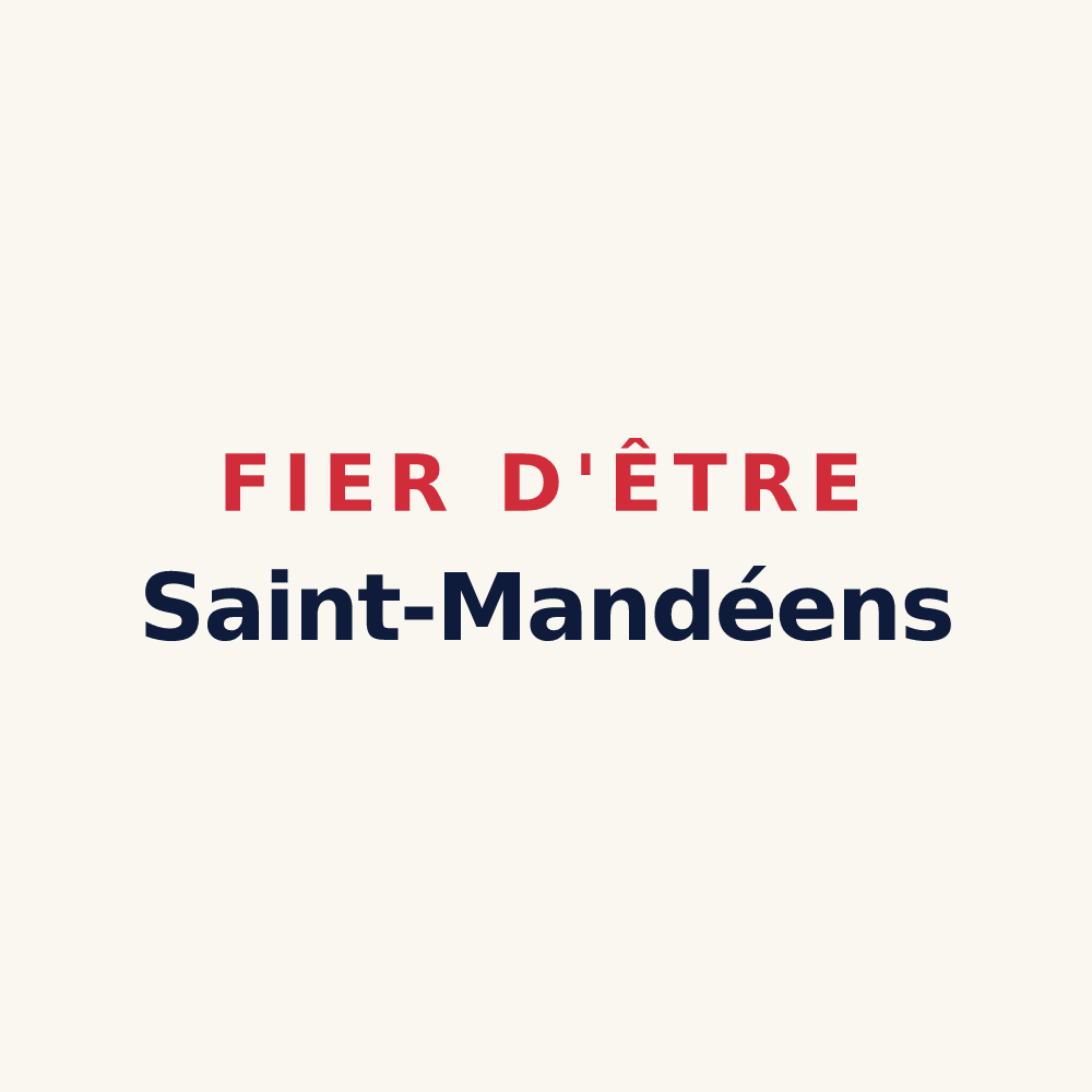 Tasse « Fier d'être Saint-Mandéens » — design pour Saint-Mandé-sur-Brédoire