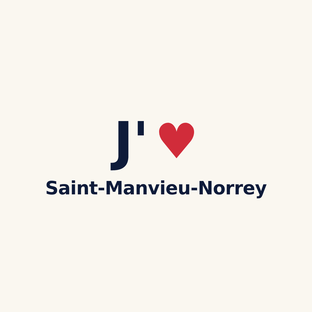 Tasse personnalisée Saint-Manvieu-Norrey — design J'aime Saint-Manvieu-Norrey