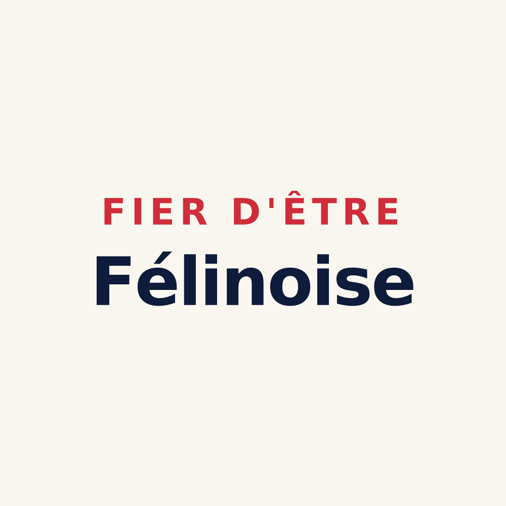 Tasse « Fier d'être Félinoise » — design pour Saint-Marcel-de-Félines