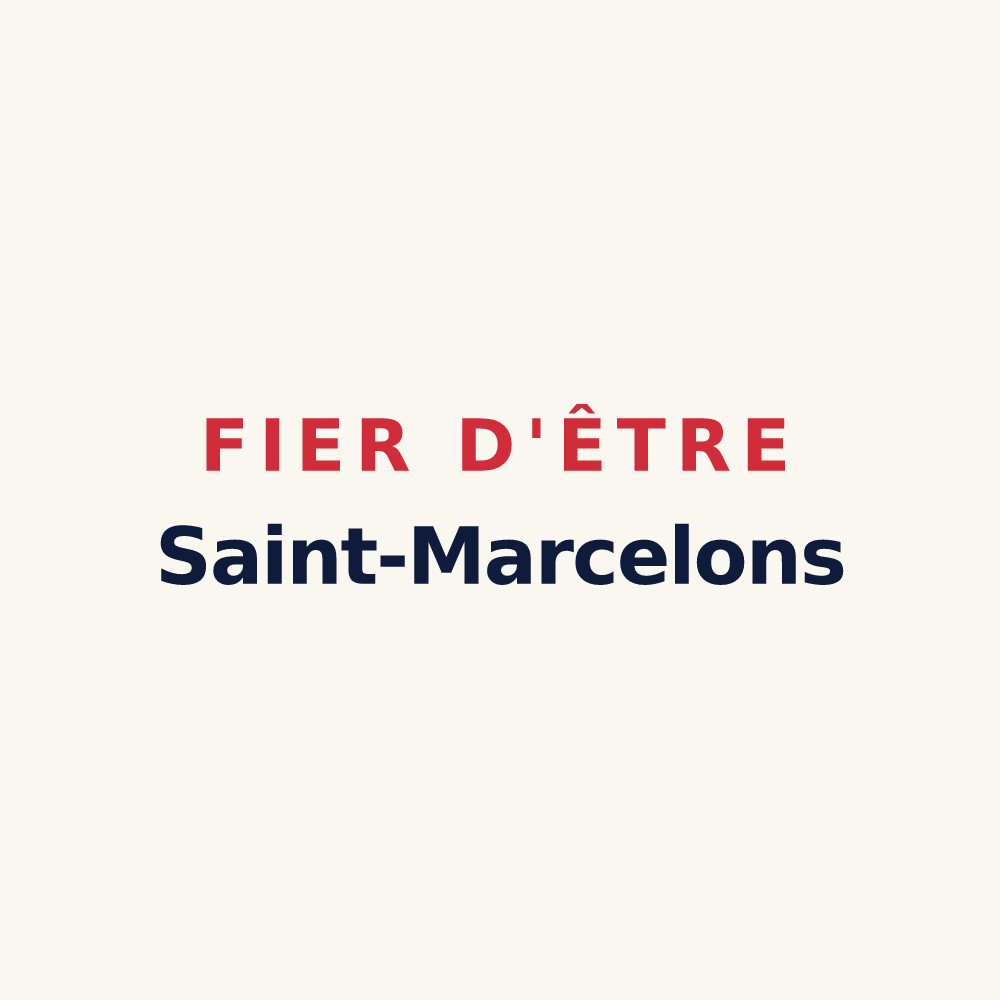 Tasse « Fier d'être Saint-Marcelons » — design pour Saint-Marcel-lès-Annonay