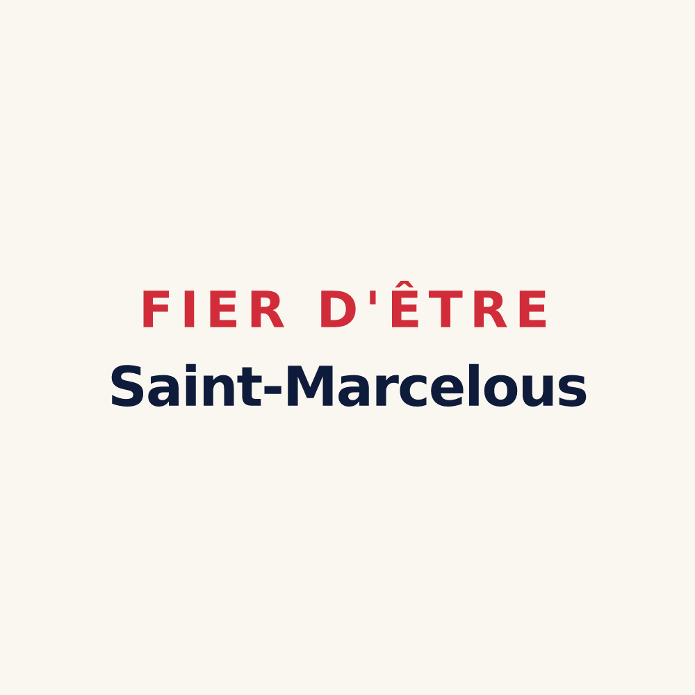 Tasse « Fier d'être Saint-Marcelous » — design pour Saint-Marcel-lès-Sauzet