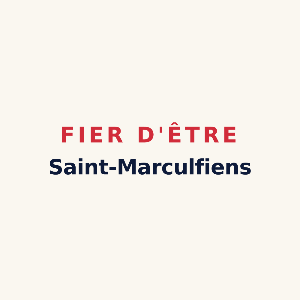 Tasse « Fier d'être Saint-Marculfiens » — design pour Saint-Marcouf