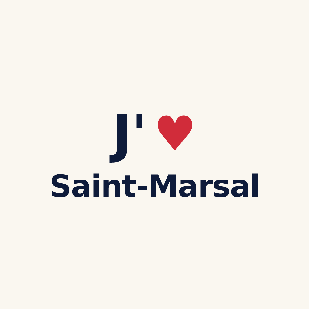 Tasse personnalisée Saint-Marsal — design J'aime Saint-Marsal