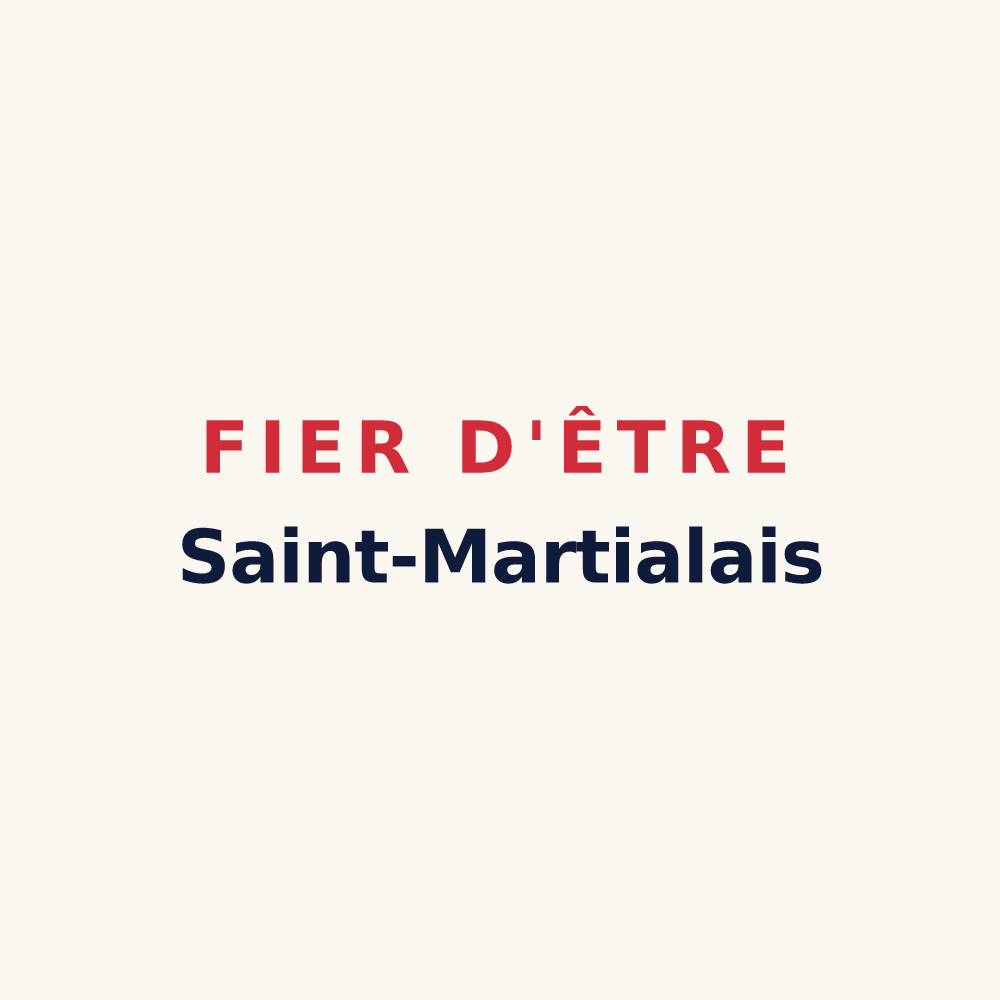 Tasse « Fier d'être Saint-Martialais » — design pour Saint-Martial-d'Artenset
