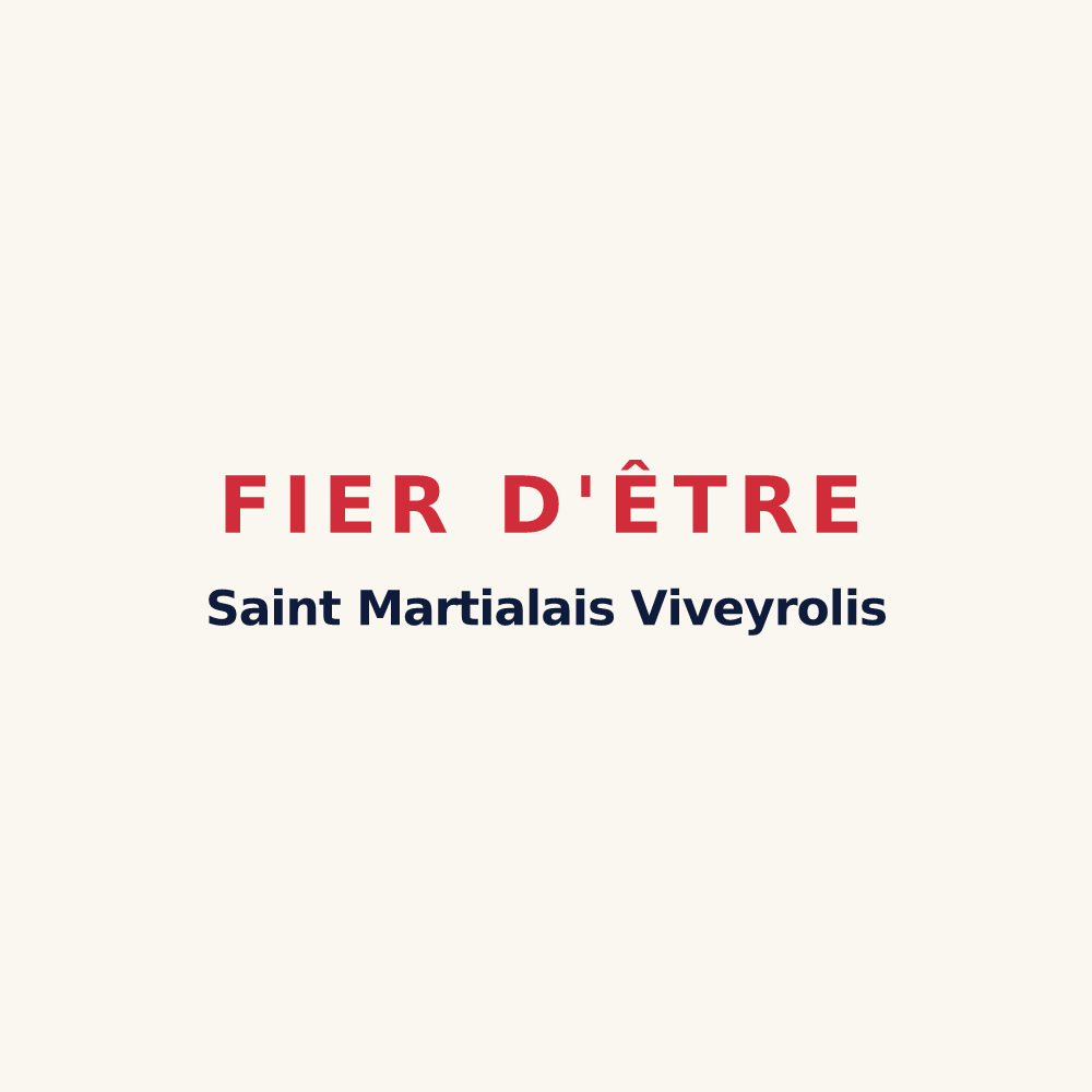 Tasse « Fier d'être Saint Martialais Viveyrolis » — design pour Saint-Martial-Viveyrol