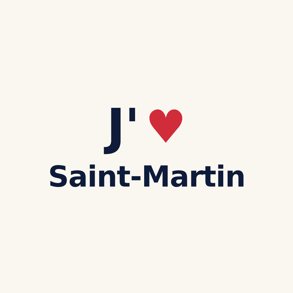 Tasse personnalisée Saint-Martin — design J'aime Saint-Martin