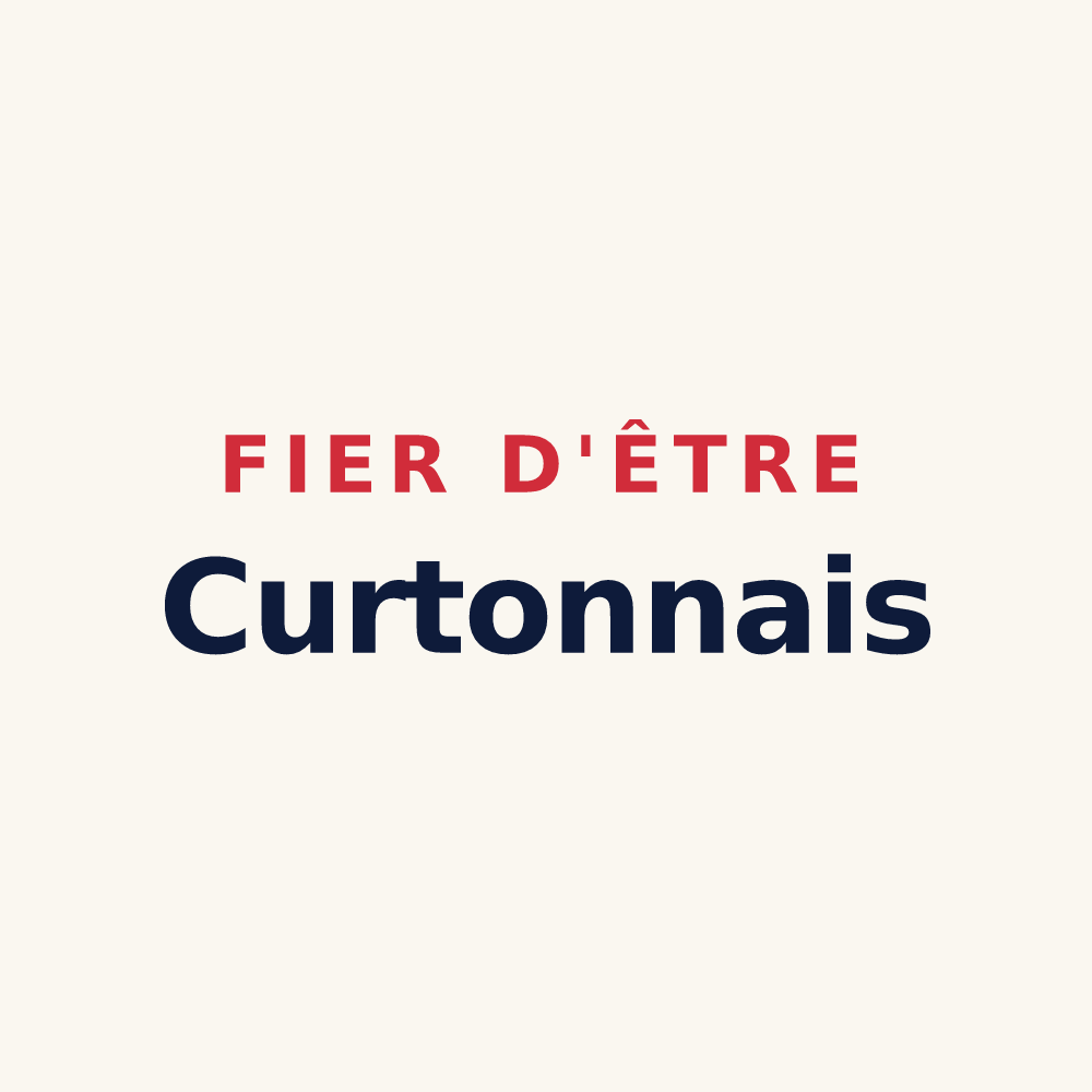 Tasse « Fier d'être Curtonnais » — design pour Saint-Martin-Curton