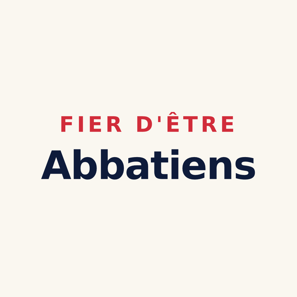 Tasse « Fier d'être Abbatiens » — design pour Saint-Martin-d'Abbat