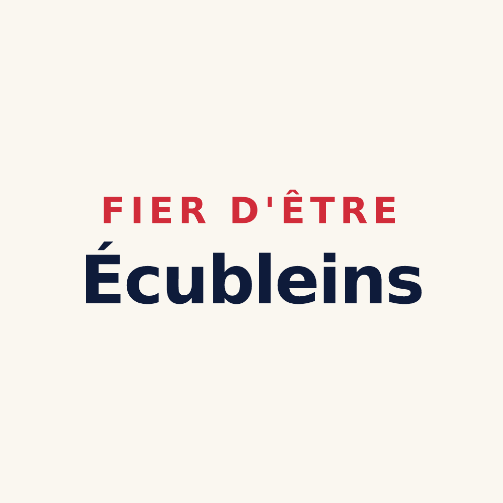 Tasse « Fier d'être Écubleins » — design pour Saint-Martin-d'Écublei