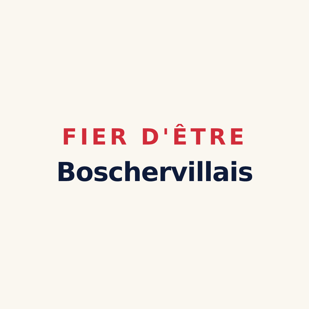 Tasse « Fier d'être Boschervillais » — design pour Saint-Martin-de-Boscherville